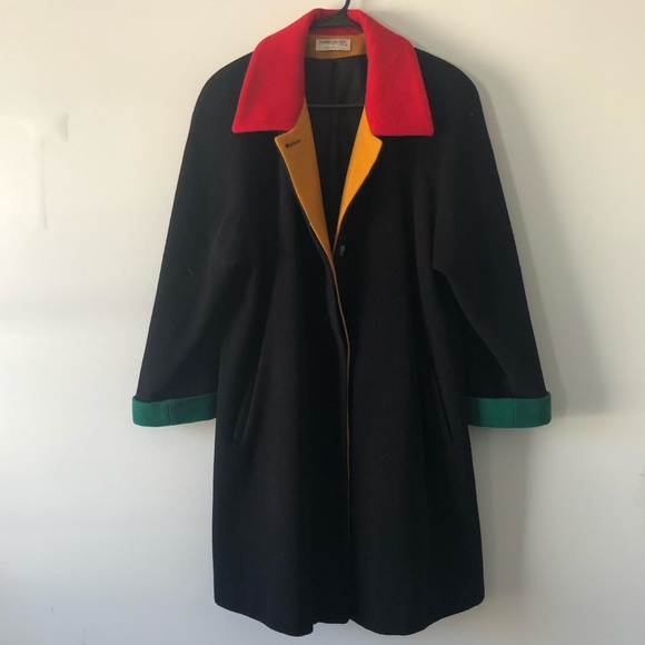 Forecaster Of Boston Jackets & Blazers - VTG Forecaster Color Block Wool Coat Made In USA